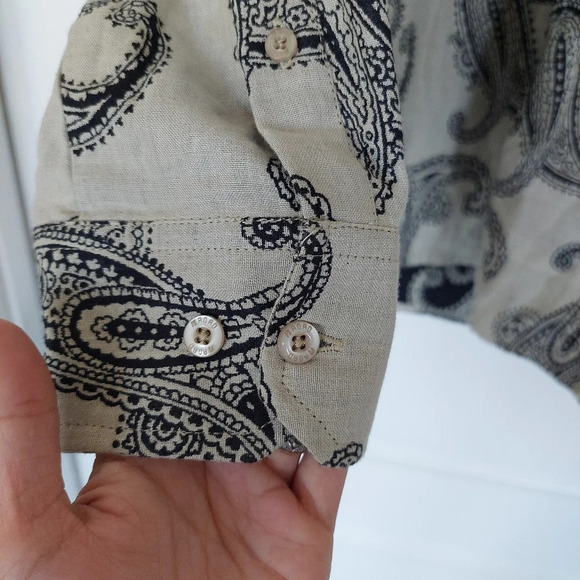 Road Paisley Button Down Shirt Size L - Picture 6 of 11